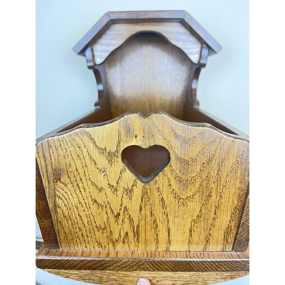 Vintage Handmade Wooden Doll Cradle Rocking Bed Folk Art Primitive Toy Country